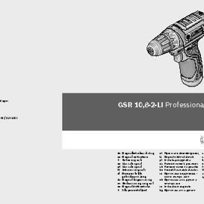 BOSCH GSR 10, 8-2-LI