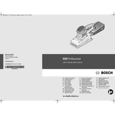 BOSCH GSS 280 AE