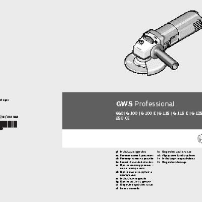 BOSCH GWS 660 Professional