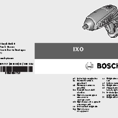 BOSCH IXO V Full