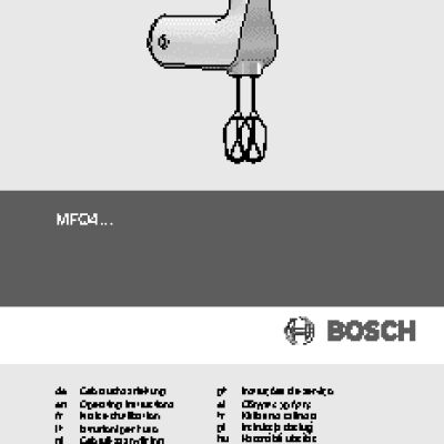 BOSCH MFQ 4020 Styline