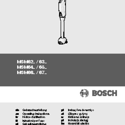 BOSCH MSM64155RU