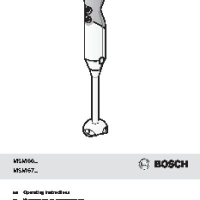BOSCH MSM66020