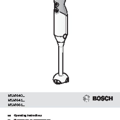 BOSCH MSM 64155 RU