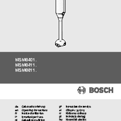 BOSCH MSM 66050 RU