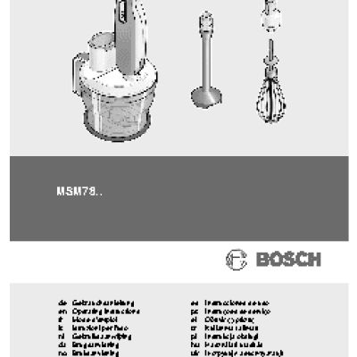 BOSCH MSM 7800