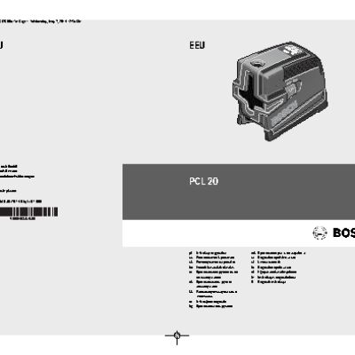 BOSCH PCL 20 Set (0603008221)