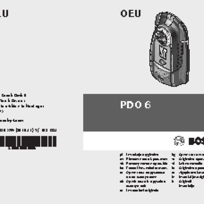 BOSCH PDO 6