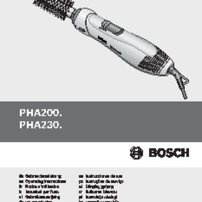 BOSCH PHA 2302 GlamouRed Care
