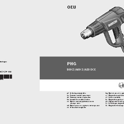 BOSCH PHG 600-3 060329 B 008