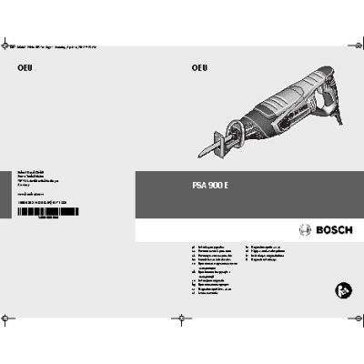 BOSCH PSA 900 E