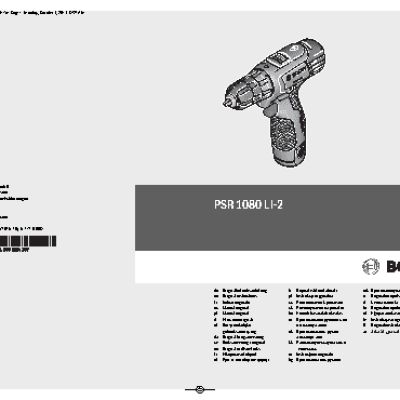 BOSCH PSR 1080 Li-2 (06039A2100)