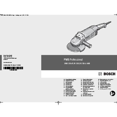 BOSCH PWS 2000-230 JE
