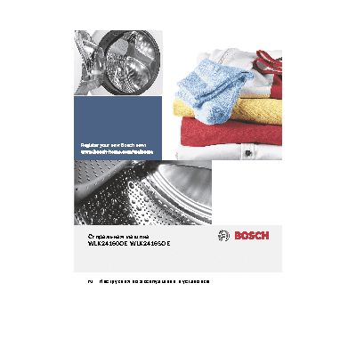 BOSCH WLK 2416 SOE Avantixx 6 SpeedPerfect