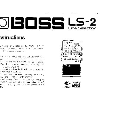 BOSS LS-2 Line Selector