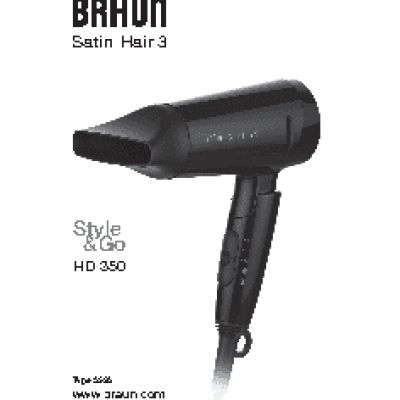BRAUN HD 350 Satin-Hair 3 Style&Go