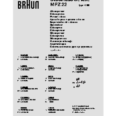 BRAUN MPZ 22