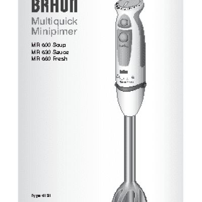 BRAUN MR530 Sauce