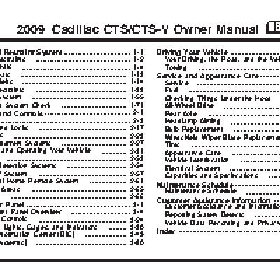 CADILLAC CTS SEDAN (2009)