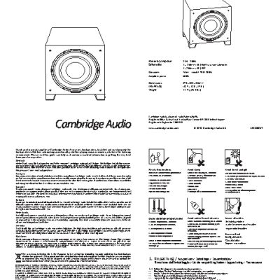 CAMBRIDGE AUDIO Aero 9 Sub
