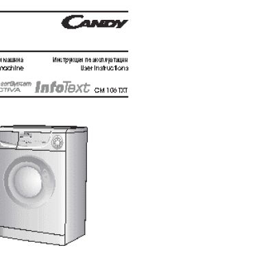 CANDY CM 106 TXT