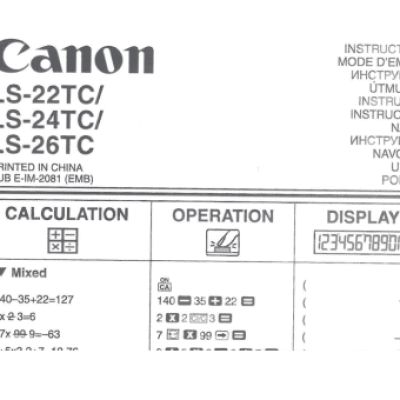 CANON LS-26 TC
