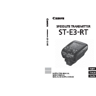 CANON Speedlite Transmitter ST-E3-RT