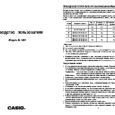 CASIO по модулю 1850