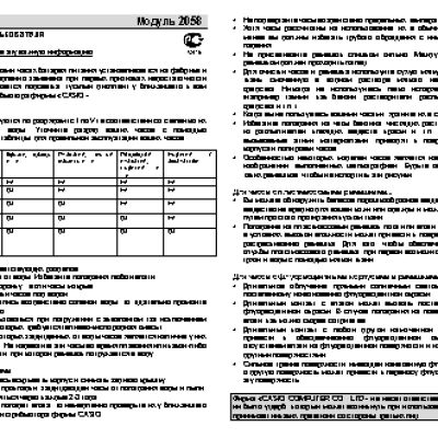 CASIO по модулю 2058
