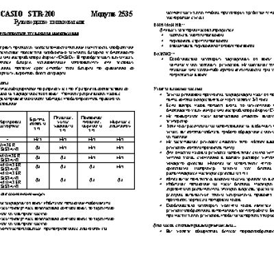 CASIO по модулю 2535