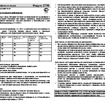 CASIO по модулю 2716