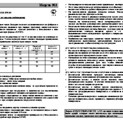 CASIO по модулю 983