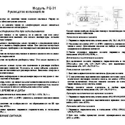 CASIO по модулю PQ-31