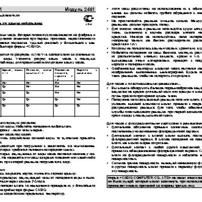CASIO по модулю 2481