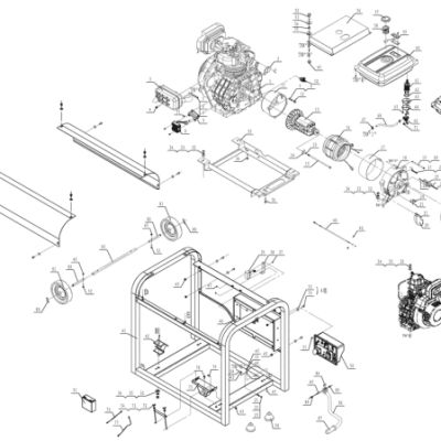 CHAMPION DG6000E-3 - деталировка