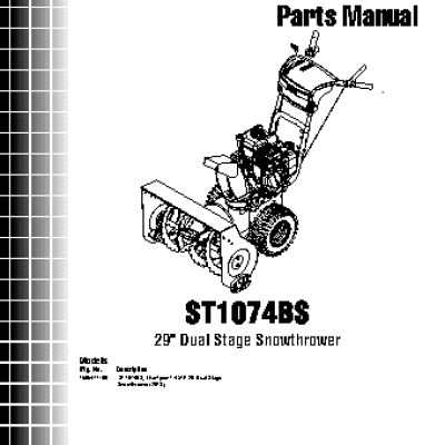 CHAMPION ST1074BS - деталировка