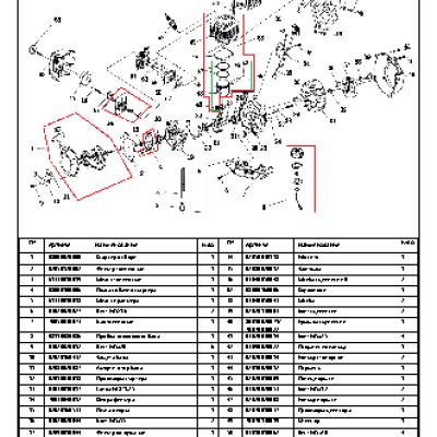 CHAMPION T436 - деталировка