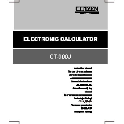 CITIZEN CT-600J