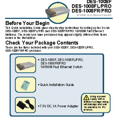 D-LINK DES-1008FR/PRO