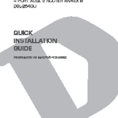 D-LINK DSL-2540U/BRU/C3B (ANNEX B)