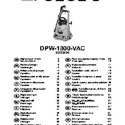 DEFORT DPW-1800-VAC