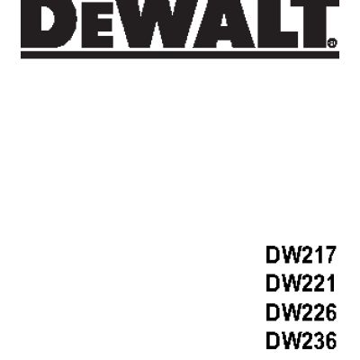 DEWALT DW221