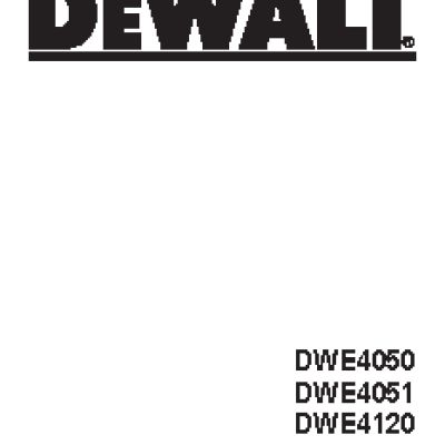 DEWALT DWE4051