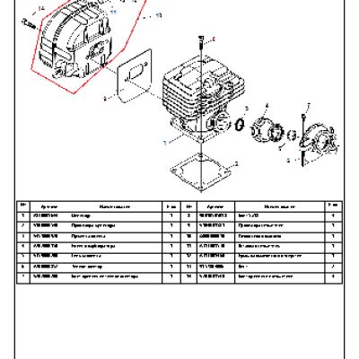 ECHO CS-452ESX (деталировка)