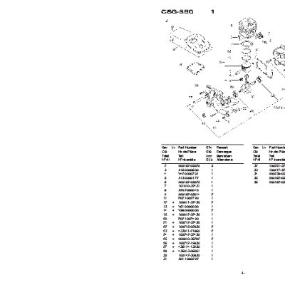 ECHO CSG-680 (деталировка)