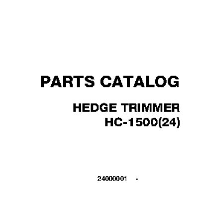 ECHO HC-1500 (деталировка)