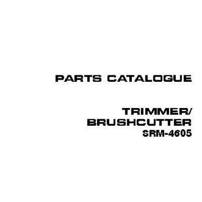 ECHO SRM-4605 (деталировка)