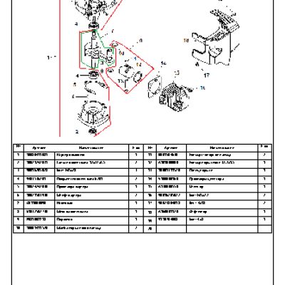 ECHO TC-210 (деталировка)
