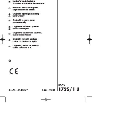 EINHELL RT-TS 1725/1 U
