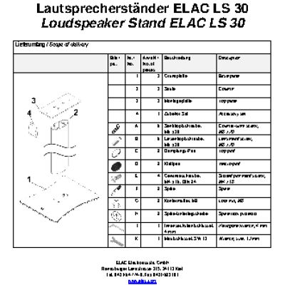 ELAC Stand LS 30